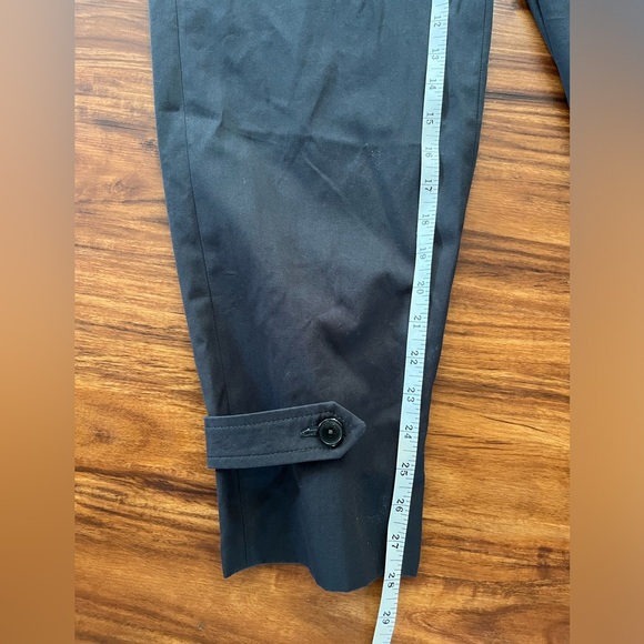 BA&SH Valmy cropped cotton tapered pants black charcoal medium US6 - Picture 10 of 10